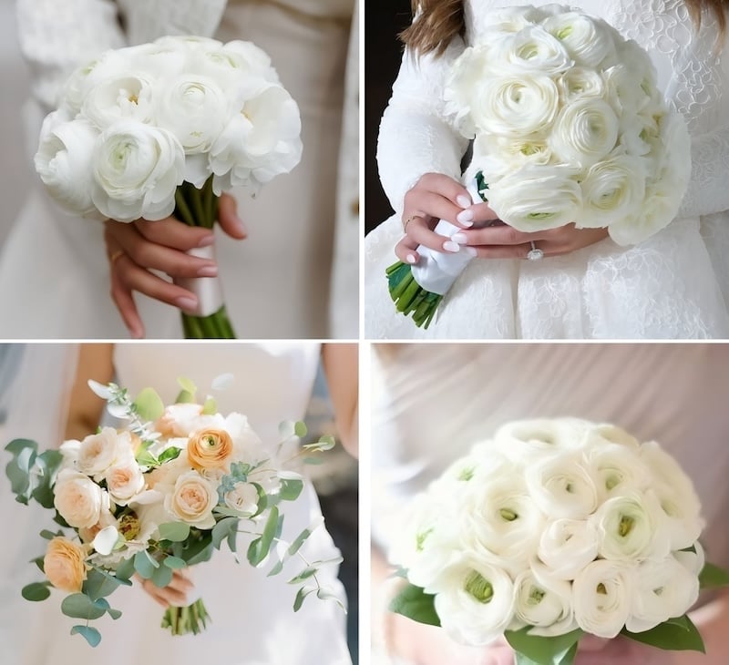 hoa cưới tối giản