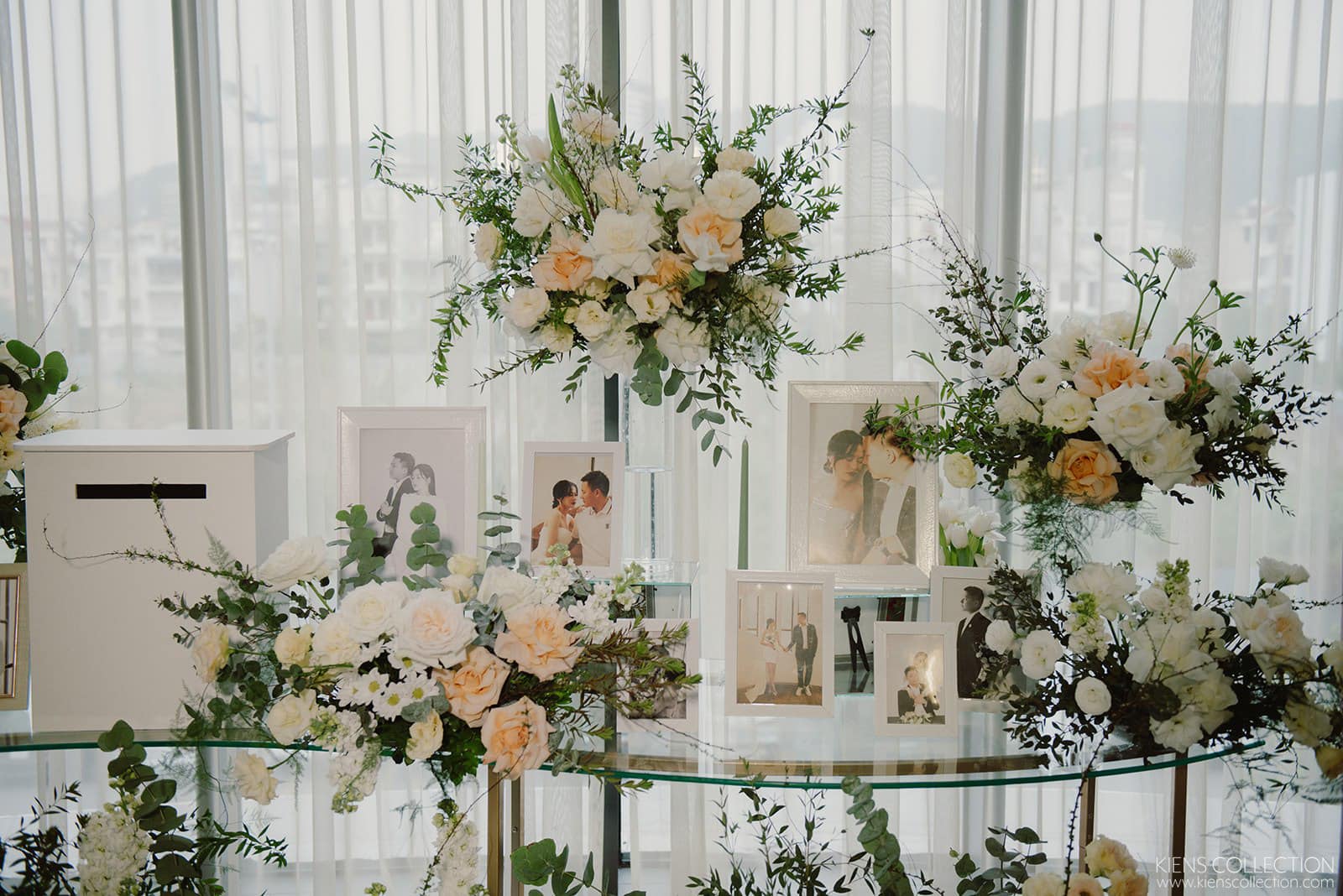 hoa cưới lãng mạn