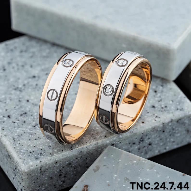 nhẫn kỷ niệm cưới vàng 18k